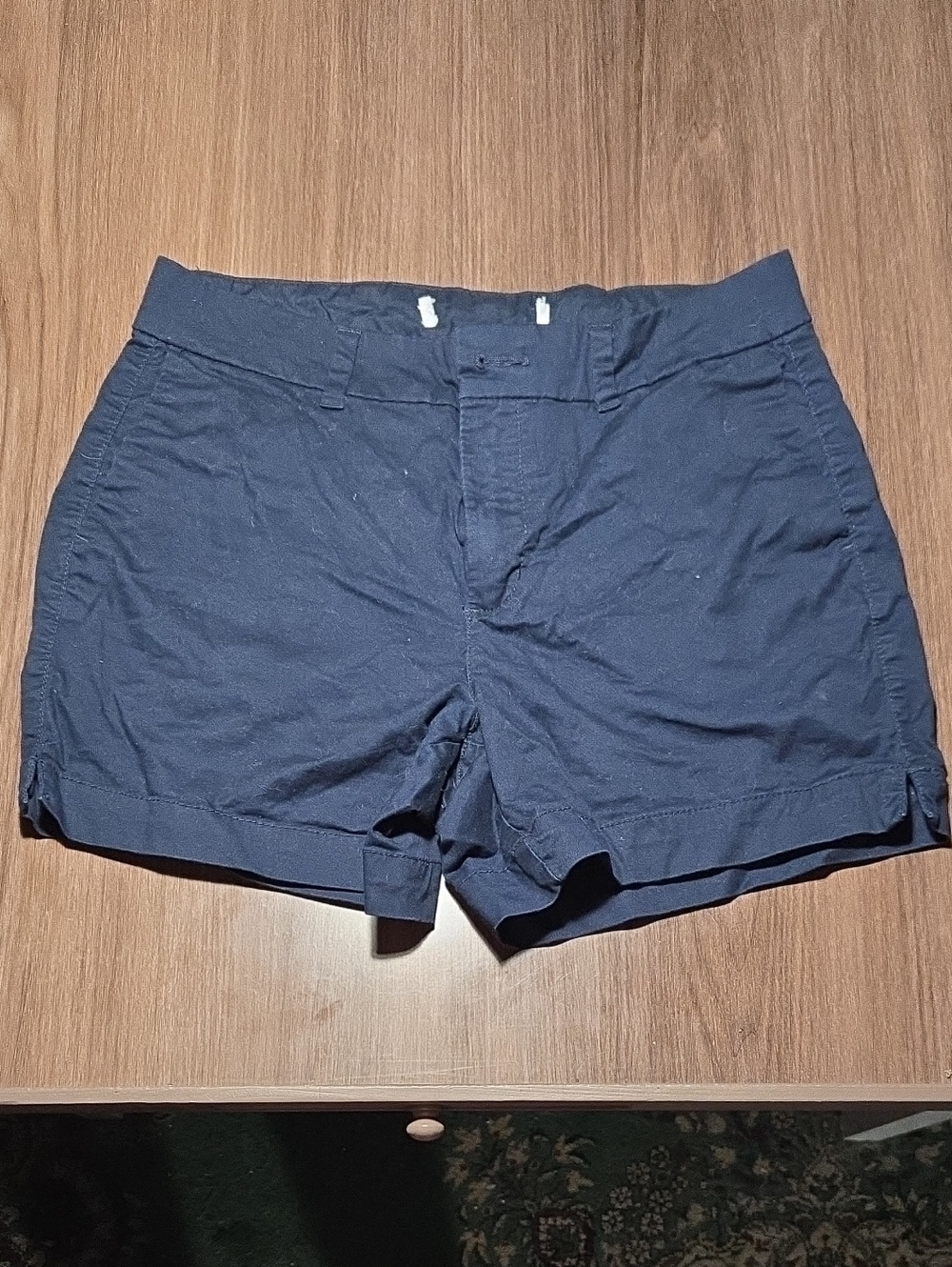 Source Unknown Women's Navy Blue Casual Shorts